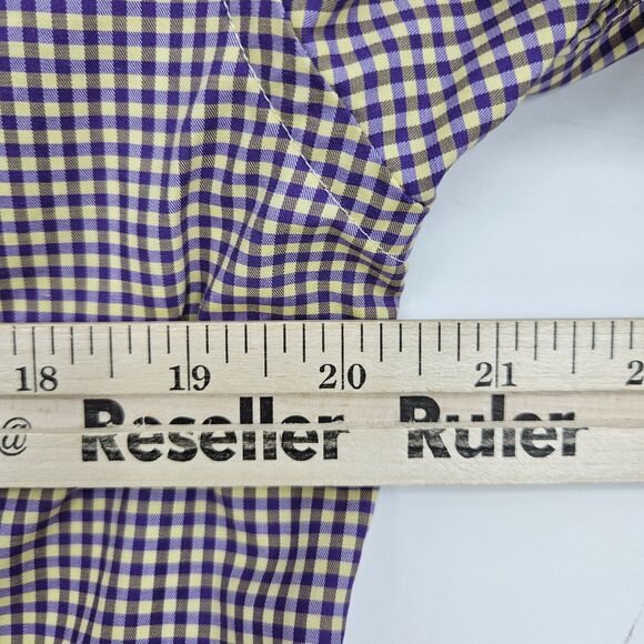 Eton Shirt Mens 15.5 Contemporary Check Button Up Long Sleeve Dress Shirt FLAWS - Picture 8 of 10